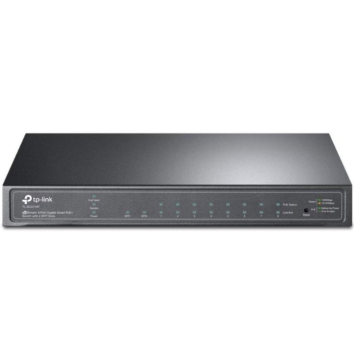 TP-Link TL-SF1009P Switch de 9 puertos con 8 puertos PoE+ Negro TP-Link TL-SF1009P Switch de 9 puertos con 8 puertos PoE+ Negro